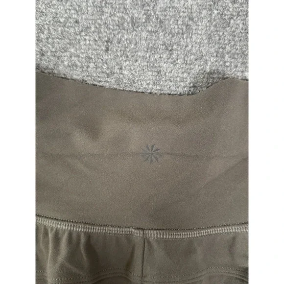 Athleta Salutation Jogger Pants Womens Small Gray Logo Yoga Stretch High Rise - Picture 14 of 14